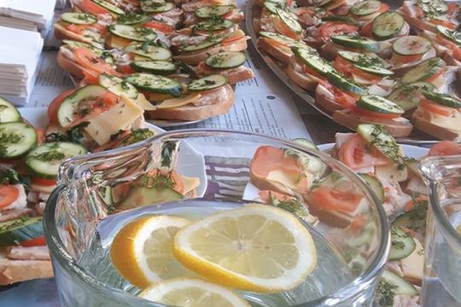 Poczęstunek podczas karnawału