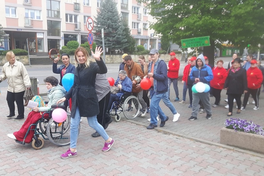 Przemarsz uczestników ulicami Gryfina