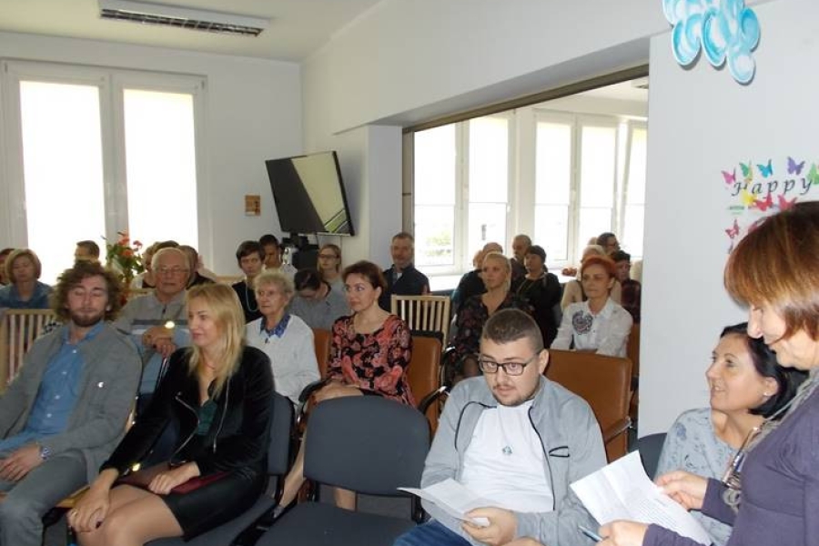 Uczestnicy oraz kadra ŚDS podczas prelekcji